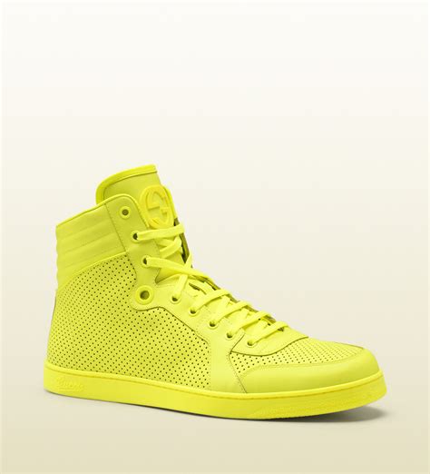 neon gucci|gucci neon yellow sneakers.